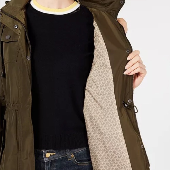 MICHAEL Michael Kors Hooded Cinch-Waist Anorak Jacket Size 1X - Picture 6 of 6